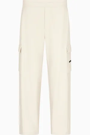 EA7 Pantalon cargo en mélange de coton