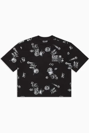 EA7 T-shirt Graphic Series Boy en jersey de coton