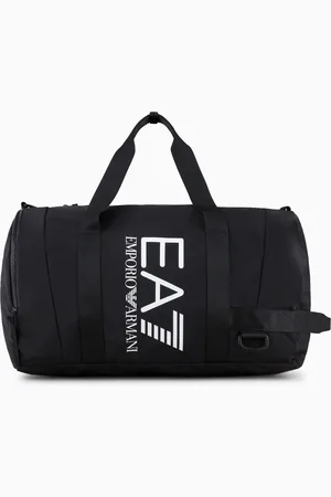 EA7 Sac de sport avec logo maxi en tissu technique