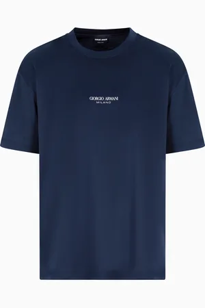 Giorgio Armani T-shirt ras-du-cou en interlock de coton