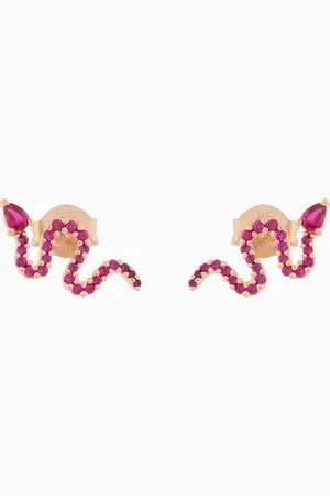Emporio Armani Clous d’oreilles en argent sterling plaqué or rose 14 carats