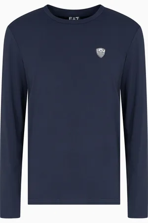 EA7 T-shirt à manches longues en jersey stretch