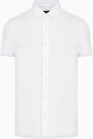 Emporio Armani Chemise à manches courtes en jersey mélange lyocell ASV