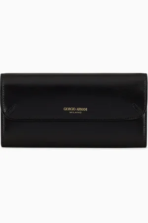 Giorgio Armani Portefeuille à trois volets la Prima en cuir liégé