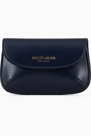 Giorgio Armani Porte-cartes la Prima en cuir liégé