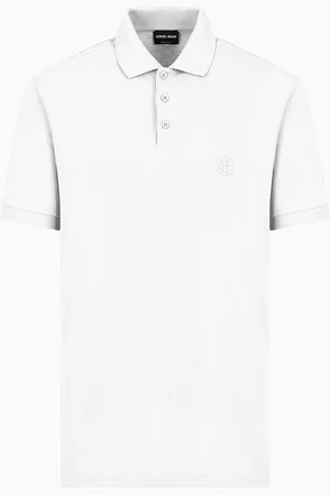 Giorgio Armani Polo en piqué de coton stretch