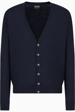 Giorgio Armani Cardigan boutonné en laine vierge