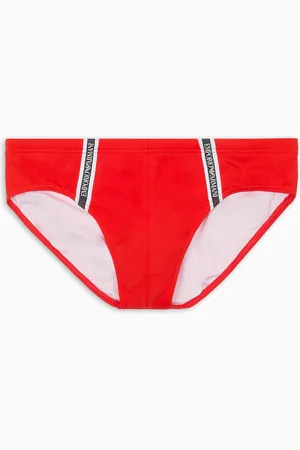 Emporio Armani Slip de bain en nylon recyclé ASV avec bande logo ASV