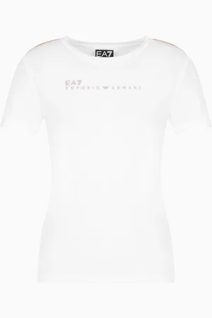 EA7 T-shirt ras-du-cou Dynamic Athlete en tissu technique Natural VENTUS7