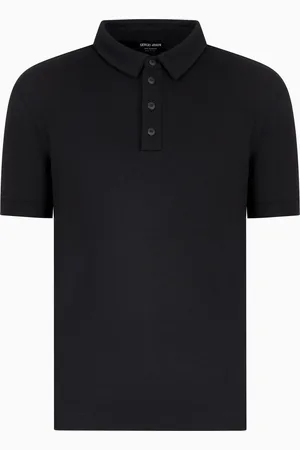 Giorgio Armani Polo en interlock de pur cachemire