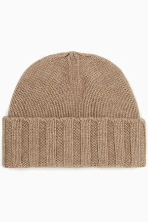 Emporio Armani Bonnet en cachemire côtelé