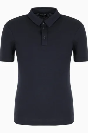 Giorgio Armani Polo en interlock de pur cachemire