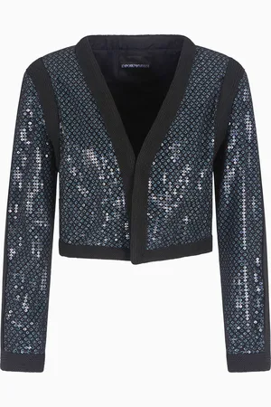 Emporio Armani Boléro en tulle avec paillettes all over Butterfly