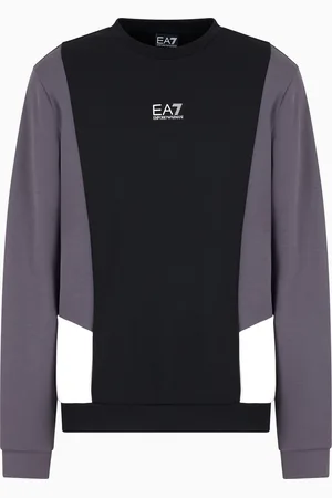 EA7 Sweat-shirt Summer Block en mélange de coton