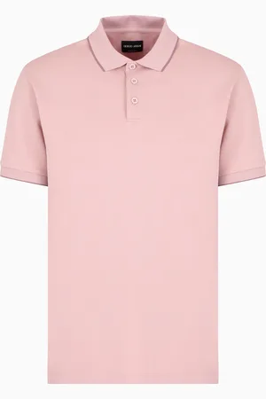 Giorgio Armani Polo en piqué de coton en fil d’Écosse