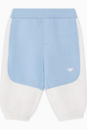 Emporio Armani Pantalon de jogging avec détails color block en jersey double ASV