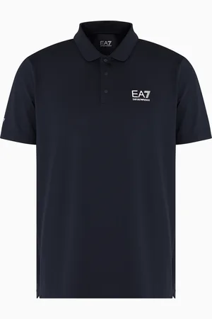 EA7 Polo bicolore Tennis Pro en tissu technique VENTUS7