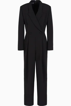 Emporio Armani Survêtement effet deux pièces avec revers en crêpe technique