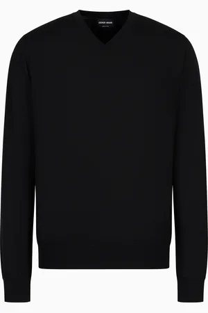 Giorgio Armani Pull ras-du-cou en pure laine vierge