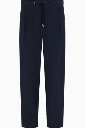 Giorgio Armani Pantalon à une pince en toile de lin