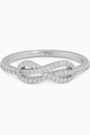 Emporio Armani Bague à focale centrale en argent sterling