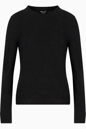 Giorgio Armani Pull en cachemire avec bords côtelés