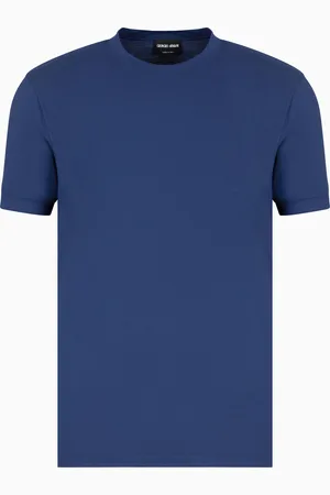 Giorgio Armani T-shirt à col ras-du-cou et manches courtes en jersey de viscose stretch
