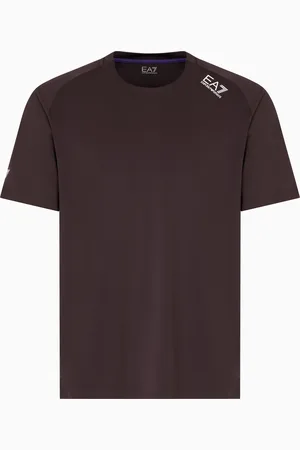 EA7 T-shirt ras-du-cou Dynamic Athlete en tissu technique VENTUS7