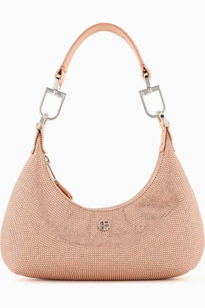 Giorgio Armani Mini sac la Prima Hobo en satin et strass