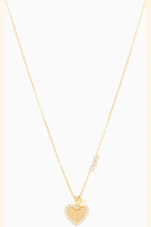 Emporio Armani Collier avec pendentif en argent 925 couleur or