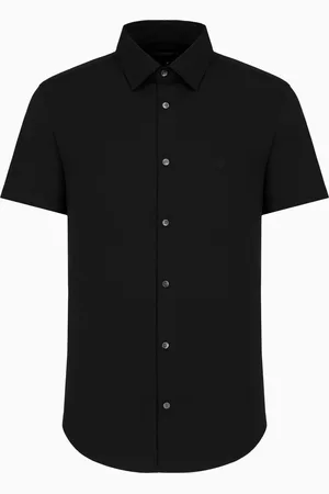 Emporio Armani Chemise à manches courtes en mélange nylon stretch