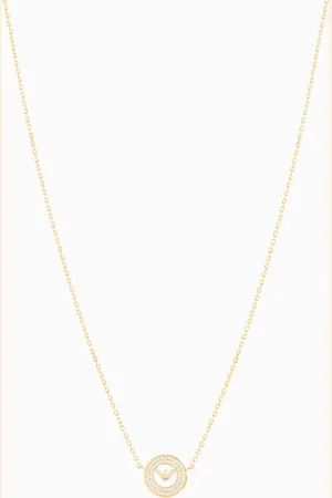 Emporio Armani Collier avec pendentif en argent 925 couleur or