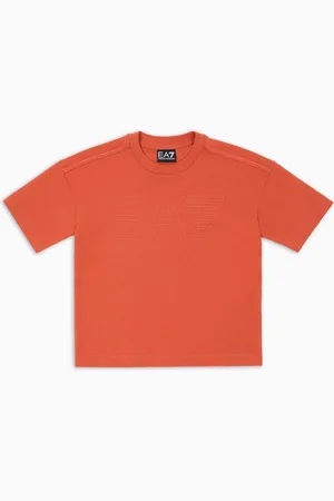 EA7 T-shirt ras-du-cou Logo Series Boy en coton