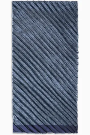 Giorgio Armani Écharpe en soie plissée