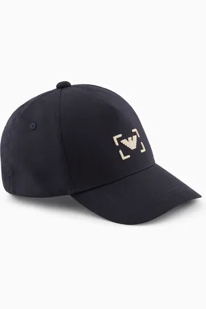 Emporio Armani Casquette de baseball broderie aigle en coton biologique ASV