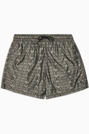 Emporio Armani Short de bain avec logo jacquard all over