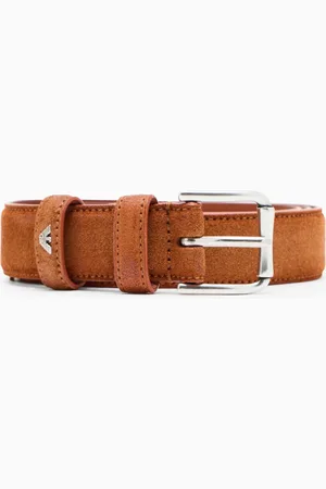 Emporio Armani Ceinture en cuir suédé