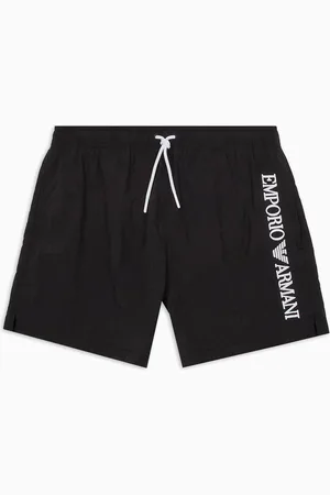 Emporio Armani Short de bain avec broderie logo verticale