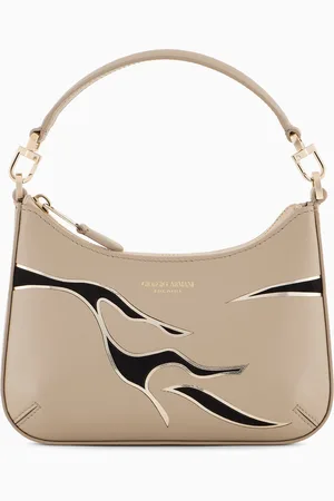 Giorgio Armani Sac à main mini La Prima en cuir avec motif animalier