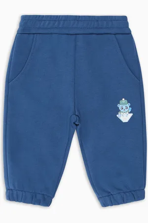 Emporio Armani Pantalon de jogging en jersey biologique avec imprimé Manga Bear Crew ASV