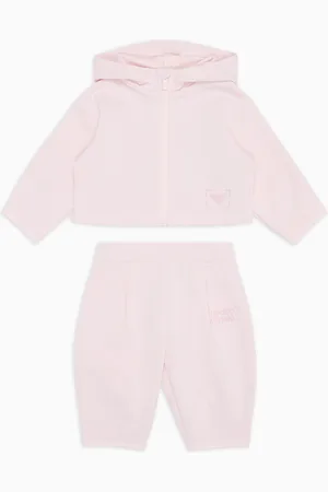 Emporio Armani Survêtement avec sweat-shirt zippé et capuche en jersey toucher cupro