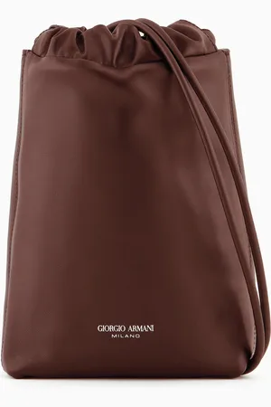 Giorgio Armani Petit sac pochette en cuir nappa