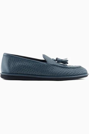 Giorgio Armani Mocassins en nappa tissé avec glands