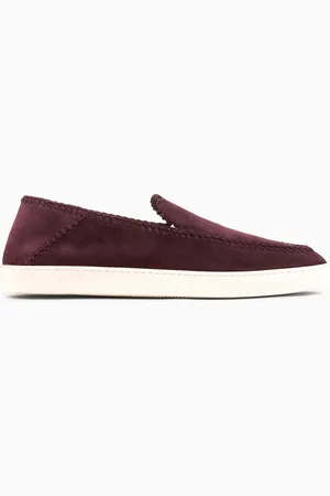 Giorgio Armani Chaussures à enfiler Galleria 3 en cuir suédé