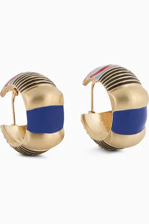 Giorgio Armani Boucles d’oreilles en métal émaillé