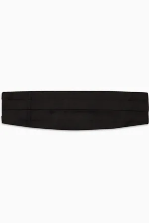 Giorgio Armani Ceinture de smoking en satin de soie