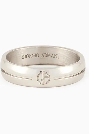 Giorgio Armani Bague en 925 avec logo en relief