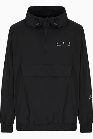 EA7 Veste à capuche Graphic Series en tissu technique stretch