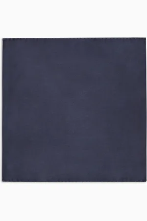 Emporio Armani Pochette de costume en pure soie avec micro motif jacquard