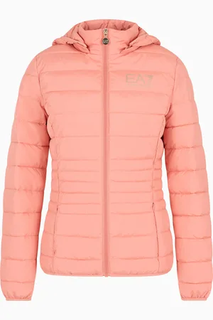 EA7 Veste matelassée Core Lady en tissu technique recyclé avec capuche